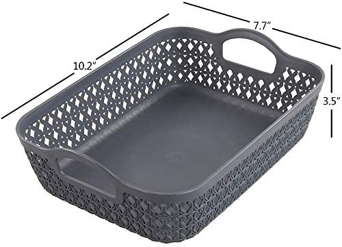 Morcte Small Storage Storage Basket, cesta organizadora de malha plástica