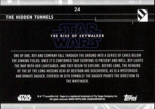 2020 Topps Star Wars The Rise of Skywalker Série 2#24 Os túneis escondidos Rey Trading Card