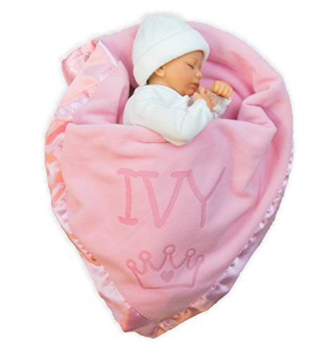 Captura personalizada Princesa Princess Baby Blain for Girl - Recém -nascido ou Nome do Infantil Presente - Rosa ou Azul