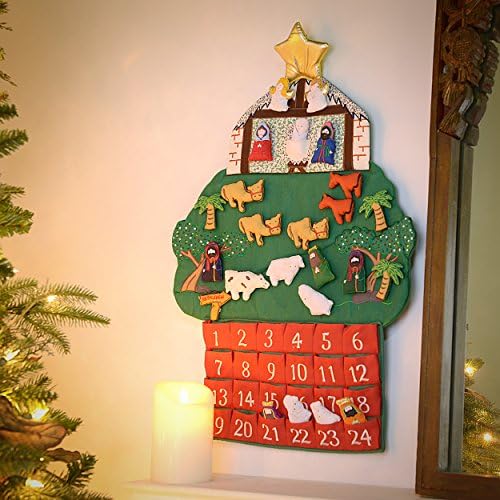 Kubla Crafts Nativity Fabric Adventy Calendário