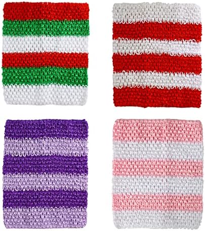ANDUX 6/9/12 polegadas de cores variadas Cores de crochê de menina TUBO TUBO TOPS BAIXA DE CROCHET DE CROCHET Wide Wide Etmx-01