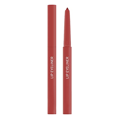 Ganhar mancha labial impermeável não manchas de batom lápis lápis borda borda rosa Mattes Lip Solid Lip Liner 0,5ml