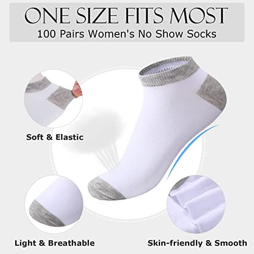 100 pares meias de baixo corte para mulheres tornozelo sem show meias