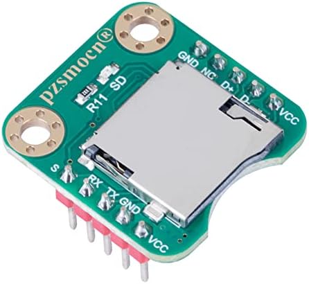 PZSMOCN Data serial Logger compatível com a placa Arduino e Raspberry Pi. Com a função USB, o sistema de arquivos FAT32, suporta o cartão TF de 32 GB. Para aquisição de dados, Robot, UAV Debugging e outros projetos.