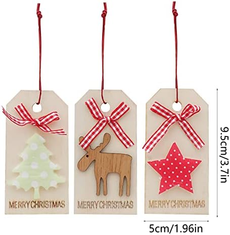 Cortina de cortina de natal decoração de natal pendente de madeira de madeira pendente arco de madeira listando decorações de guirlanda de natal para porta