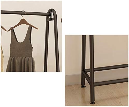 Roupas de vestuário de roupas de roupas/piso/roupas robustas Rail/moda versátil/preto/100 × 170cm