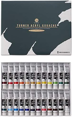 Turner Acrílico Gouache 24 Cores Defina a escola por Turner Color