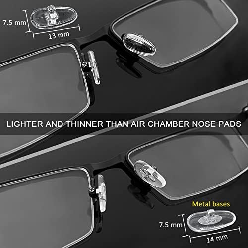 Paddas de nariz de óculos, GoToba 22 pares parafuso de parafusos almofadas no nariz, kit de substituição de copos de