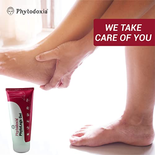 Gel de Phytolegs para pernas cansadas 6,8 FLOZ, hidratante poderoso e creme de reparo para saltos e pés rachados.