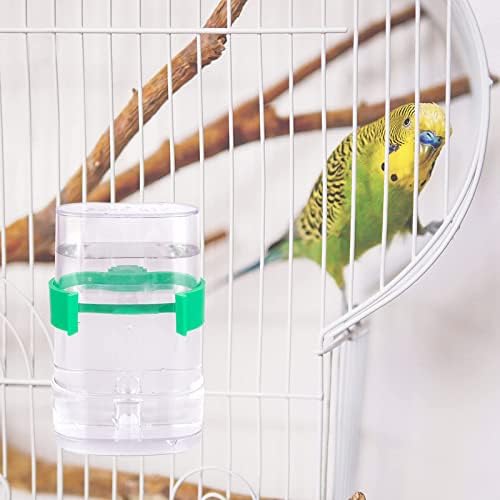 Bebedora de papagaio, pacote de 2 dispensador de água, pássaro, periquito alimentador, para papagaios, periquitos, pombinhos