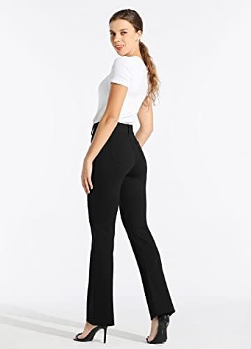 Willit Women's Yoga Dress Pants Botcut Work Slacks Pants Stretch Office Casual Pantite Petite/Regular/Long 29 /31/33