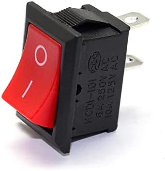 Koford Rocker Switch KCD1-101 MRS-101 2 PINS ON OFF OFF Snap-In Rocker Switch Mini Switch 21x15mm 6A250VAC 10A 125VAC
