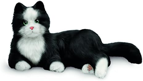 Joy for All - Black & White Tuxedo Cat - Animais de Companheiro Interativo - Realista e Realista e Inovação Companheira Agenda Pets