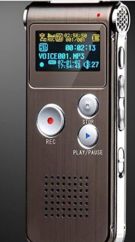 8GB USB VOR VOR REGORDADOR DE VOZ DIGITAL DE AUDIO DIGITAL 650HR MP3 Player Silver & Gray