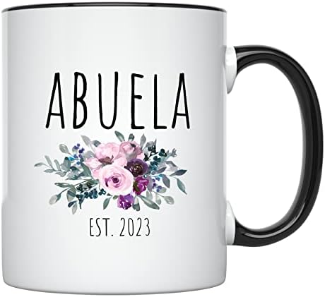 Younique Designs Abuela Caneca, 11 oz, Regalos Para Abuela, Copa Abuela em espanhol, primeira vez que a vovó, a