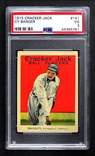 1915 Cracker Jack # 141 Cy Barger PSA PSA 3.00
