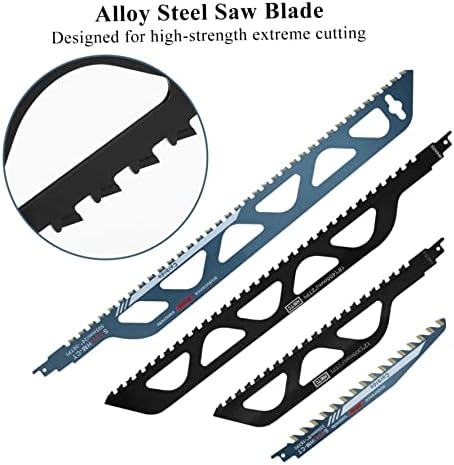 GGRICHYI SAW SAW Fatias de liga de aço hard de dentes de aço de tijolo Cuttador de madeira serra de madeira 4pcs Lâminas de