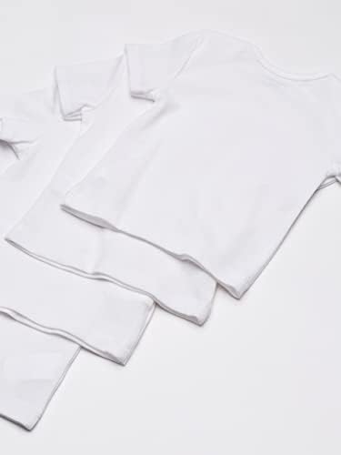 Camiseta de bebê hanes, camisa flexível e macia, ombro expansível, 4-pacote