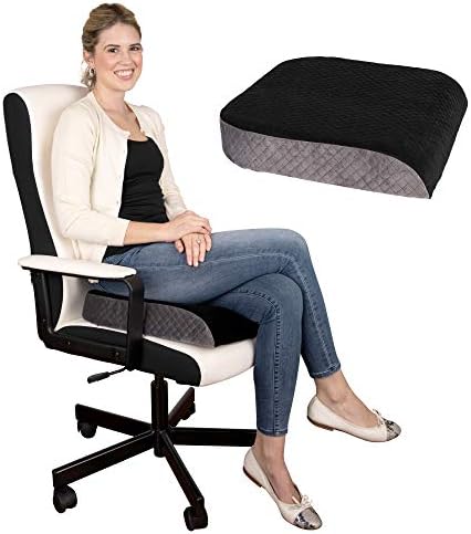 Kolbs Almofada Extra Grande Seat | Tampa de veludo de pelúcia elegante | Espuma de memória X-Large para cadeira de escritório,