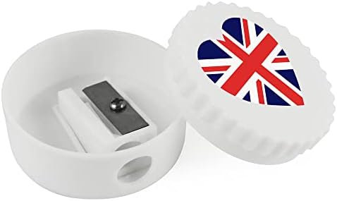 Azeeda 'Union Jack Heart' Compact Pencil Sharpiner