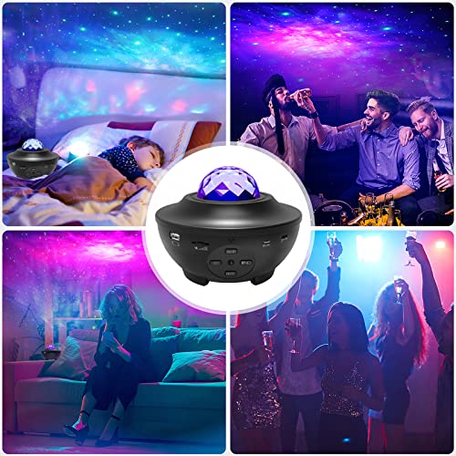 Projector de estrela da AEUREDAY, Galaxy Night Light Projector para quarto com controle de aplicativo/remoto, projetor de luz estrelada com alto -falante Bluetooth para crianças para crianças adultos sala de jogos/decoração/aniversário/festa