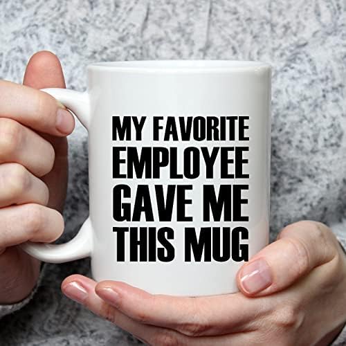 Kaayee Boss presente-meu funcionário favorito me deu este presente de caneca de caneca de caneca Ideal para mulheres