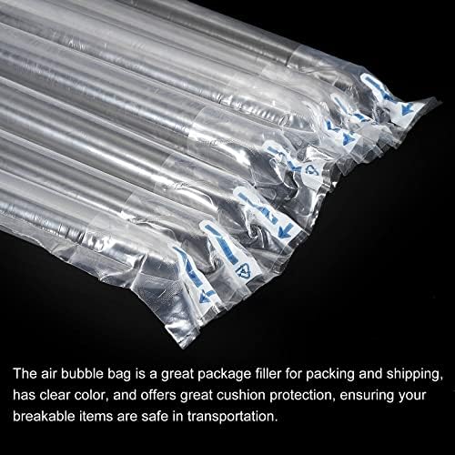 Meccanixity Air Bubble Bags Cushion Packing Roll 164ft x 13,78 polegadas com bomba de ar
