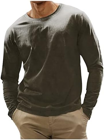 Oioloyjm camisetas masculinas túnicas para usar com leggings plus size moletom casual de manga longa de moda impressa