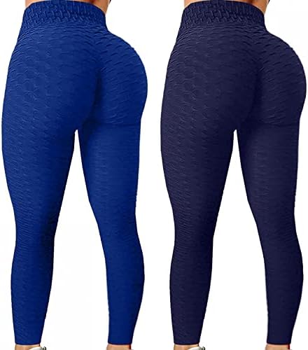 NYYBW WOMENS YOGA LEGGINGS 2 PACOLA PACA HIGH PALTAS DE YOGA LUGTURA LIVREGA DE ioga Treino