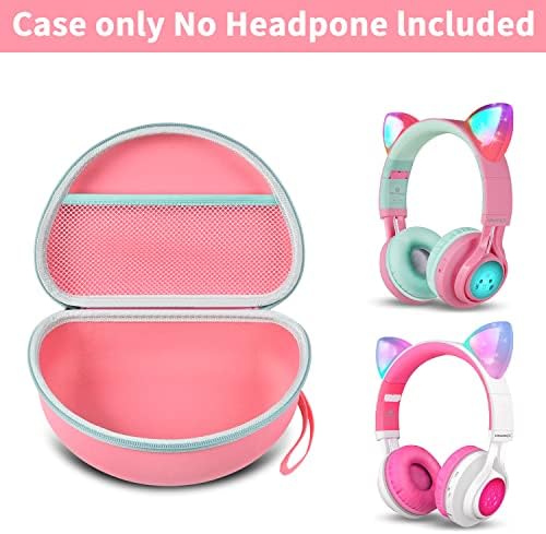 Caixa de fone de ouvido para riwbox ct-7 rosa/ para jack ct-7s gato verde 3,5 mm/ para iClever ic-hs01/ para mpow bh297b com fio/ para picun bluetooth wireless over-ore fone de ouvido