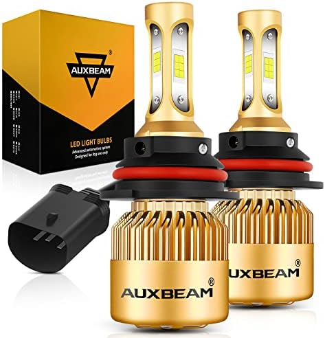 Lâmpadas F-S3 do Auxbeam 9007 HB5 F-S3, 10.000 Lumen por conjunto de 6500k lâmpadas LED com FAN & EMC, Substituição de