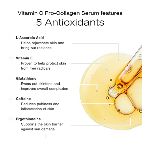 Soro de colágeno pró-colágeno da vitamina C, soro de firmamento de polipeptídeos e soro de refino de peptídeos Retinol + por pele clínica