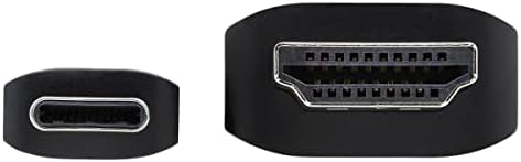 Tripp Lite USB C a cabo HDMI, cabo do adaptador compatível Thunderbolt 3, USB-C e HDMI 4K, 4: 4: 4, preto, m/m, 3 pés.