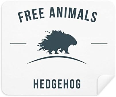 Cartoon Hedgehog Animal Blue Treking Limping Tenor de tela Fabric 2pcs Camurça