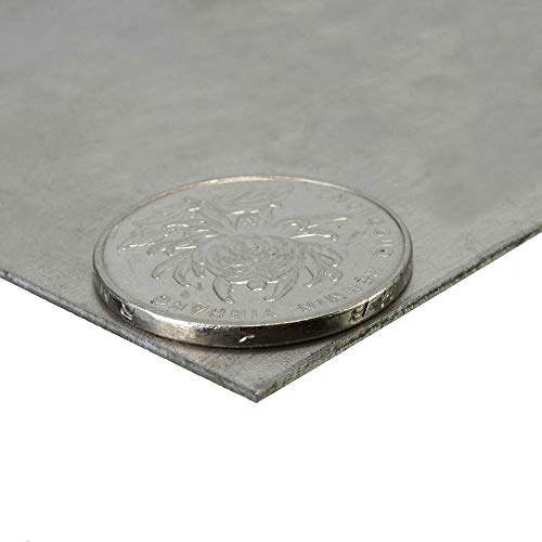 LTKJ 1mm de espessura 5 titânio liga de metal placa prata 100 x 100 mm para artesanato de metal