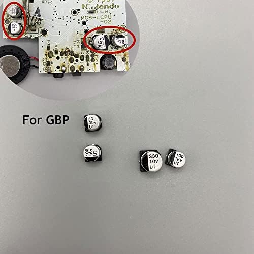 Capacitor de placa principal do Rymfry para GBA GBP GBC para Gameboy Pock ET para GBA GBC GBP GBA SP GBL Color Reparação de reparo
