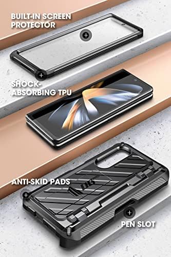 Supcase Unicorn Beetle Pro Case para Samsung Galaxy Z Fold 4 5g, camada dupla de corpo inteiro, estojo robusto com protetor