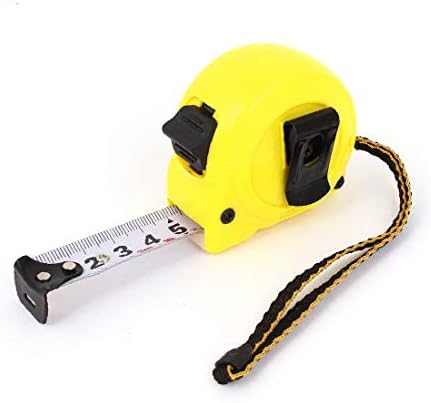 X-Dree Amarelo Habitação de Plástico Métrico Revestimento de Medição de Medição de Medição de Medida Medir Fita 3 metros (Cinta