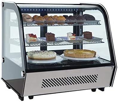 Kolice Commercial Banchetop 3-Tiers Display Refrigerator Bakery Bakery Bakery Display Showcase Cooler Cake Display com iluminação