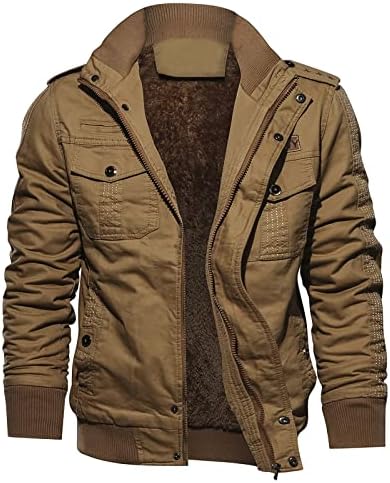 Jaqueta de flanela masculina masculino forrado jaqueta forrada de inverno casual blusa tampa de tampa espessante para fora da