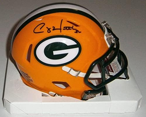 Packers Clay Matthews assinou Speed ​​Mini Capacete com 52 JSA CoA Autografado autografado - Capacetes Autografados da NFL