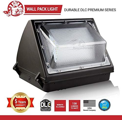 RuggedGrade Durado III Série de 60 watts Pacote de parede LED Luz - 8.700 lúmens - 5000k Branco brilhante - alta eficiência