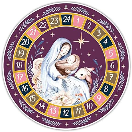 Living Grace Madonna e Calendário de Advento Rodado de Criança - 12/PK