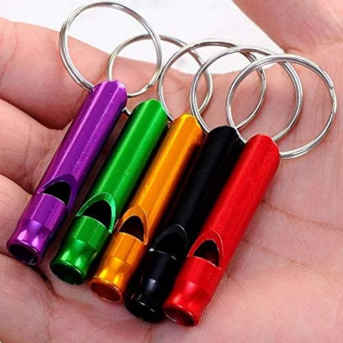 Zhongjiuyuan 30pcs Multifuncionais de sobrevivência de emergência de alumínio Keychain para camping para caminhada ao ar livre Treinamento