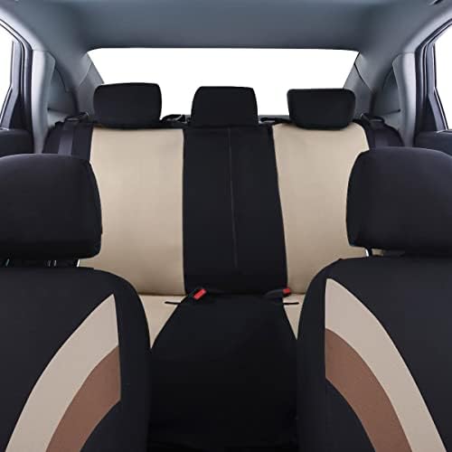 Pano de piloto de linhas de carros pano esportivo 11pcs capa universal de assento de carro - respirável com esponja composta de
