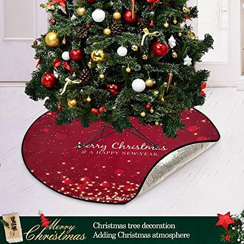 Feliz natal árvore da árvore da árvore de árvore à prova d'água Bandejas de tapete de tapete sob acessório de árvore de Natal para