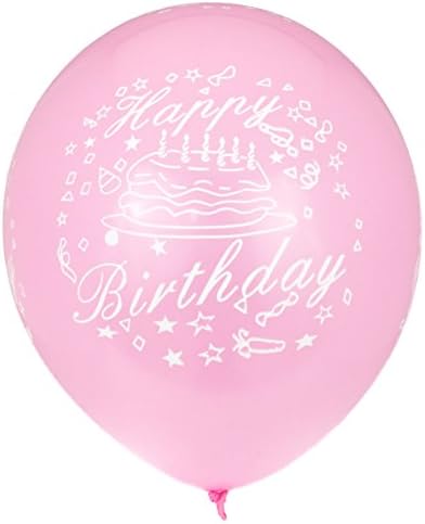 12 Balão de Festa de Latex de Feliz Aniversário Premium