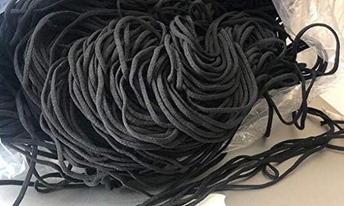 Alinsam 22 jardas de 1/8 de polegada elástica faixa de borracha de corda para fita elástica de vestuário para pendurar cordas de