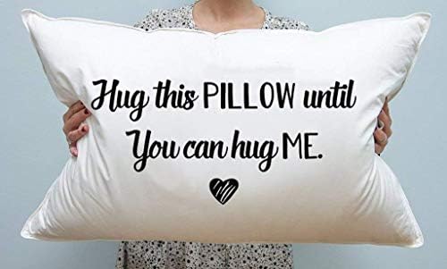 No namorado, presentes de relacionamento de longa distância, abraça este travesseiro até que você possa me abraçar