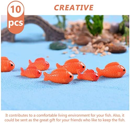 Ganazono Mini Toys Terrarium decoração de peixe tanque de peixe decoração de carpa miniatura estatueta aquário folhas